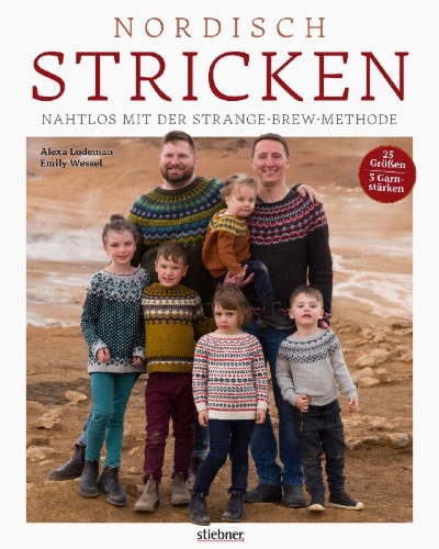 Buchcover und Innenansicht für das Buch: Nordisch Stricken