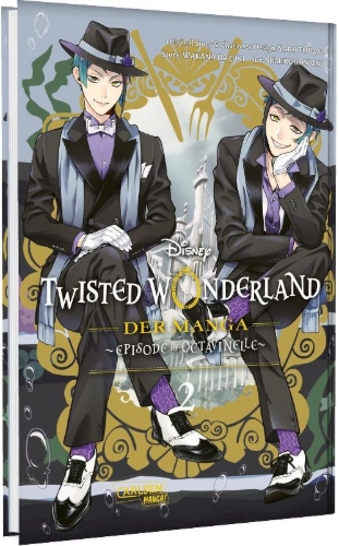 Buchcover und Innenansicht für das Buch: Twisted Wonderland: The Comic - Episode of Octavinelle
