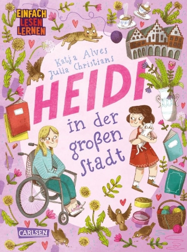 Buchcover und Innenansicht für das Buch: Heidi in der großen Stadt