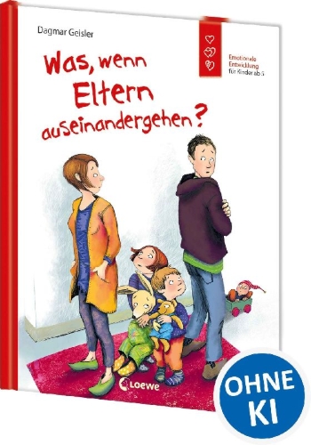 Buchcover und Innenansicht für das Buch: Was, wenn Eltern auseinandergehen?