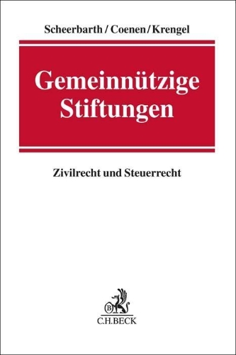 Buchcover und Innenansicht für das Buch: Gemeinnützige Stiftungen