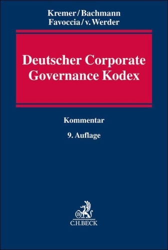Buchcover und Innenansicht für das Buch: Deutscher Corporate Governance Kodex