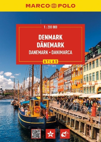 Buchcover und Innenansicht für das Buch: MARCO POLO Reiseatlas Dänemark 1:200.000