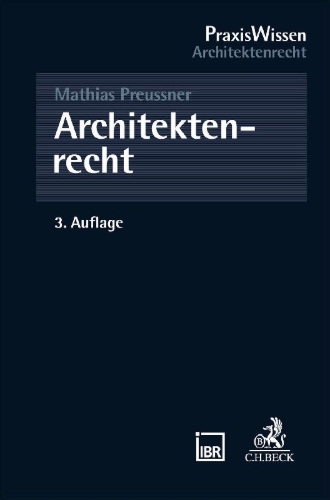 Buchcover und Innenansicht für das Buch: Architektenrecht
