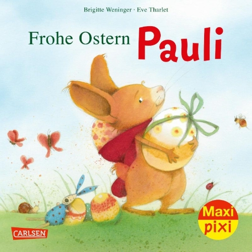 Buchcover und Innenansicht für das Buch: Maxi Pixi 412: Frohe Ostern, Pauli! 
