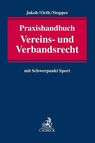 Buchcover und Innenansicht für das Buch: Praxishandbuch Vereins- und Verbandsrecht