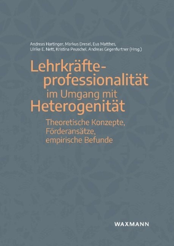 Buchcover und Innenansicht für das Buch: Lehrkräfteprofessionalität im Umgang mit Heterogenität
