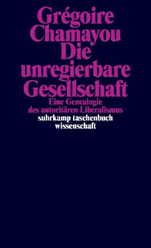 Buchcover und Innenansicht für das Buch: La société ingouvernable. Une généalogie du libéralisme autoritaire