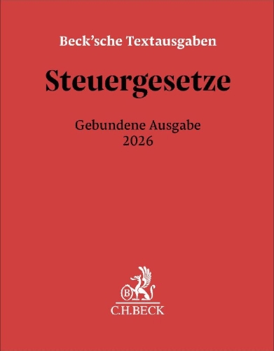 Buchcover und Innenansicht für das Buch: Steuergesetze Gebundene Ausgabe 2026
