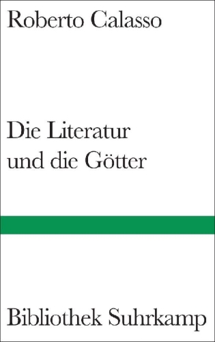 Buchcover und Innenansicht für das Buch: Die Literatur und die Götter