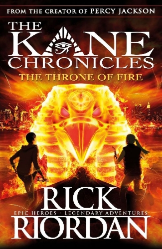 Buchcover und Innenansicht für das Buch: The Kane Chronicles 02. The Throne of Fire