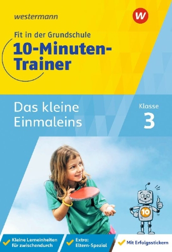 Buchcover und Innenansicht für das Buch: Fit in der Grundschule - 10-Minuten-Trainer. Das kleine Einmaleins