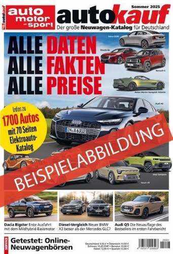Buchcover und Innenansicht für das Buch: autokauf 03/2026 Sommer