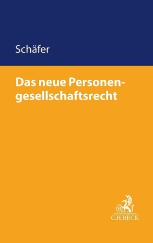 Buchcover und Innenansicht für das Buch: Das neue Personengesellschaftsrecht