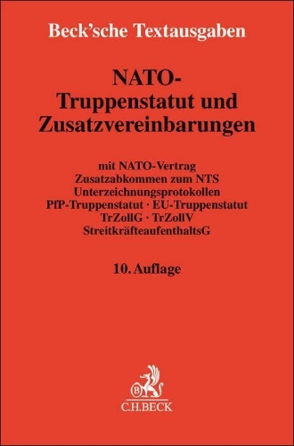 Buchcover und Innenansicht für das Buch: NATO-Truppenstatut und Zusatzvereinbarungen