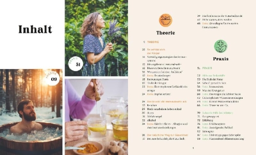 Buchcover und Innenansicht für das Buch: Meine Gesundheitsretter aus der Natur für ein starkes Immunsystem
