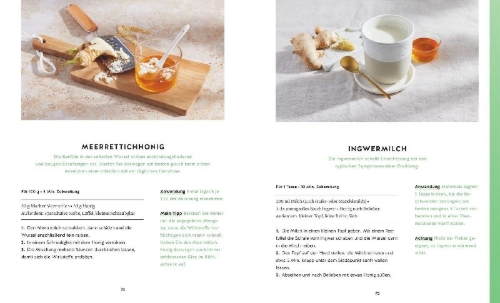 Buchcover und Innenansicht für das Buch: Meine Gesundheitsretter aus der Natur für ein starkes Immunsystem