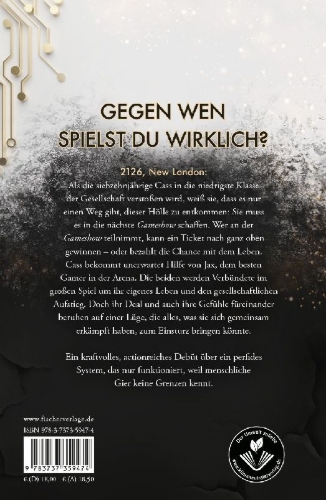 Buchcover und Innenansicht für das Buch: Gameshow - Der Preis der Gier