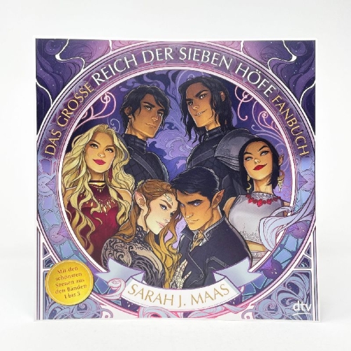 Buchcover und Innenansicht für das Buch: A Court of Thorns and Roses - Coloring Book