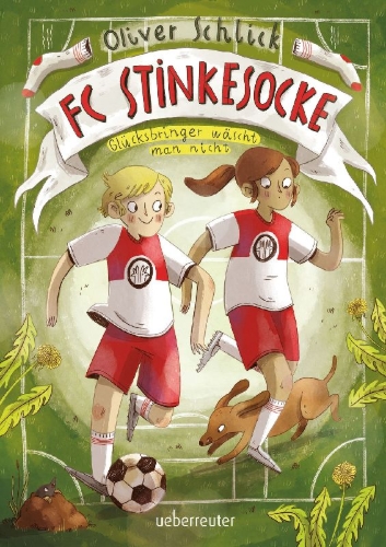 Buchcover und Innenansicht für das Buch: FC Stinkesocke - Glücksbringer wäscht man nicht
