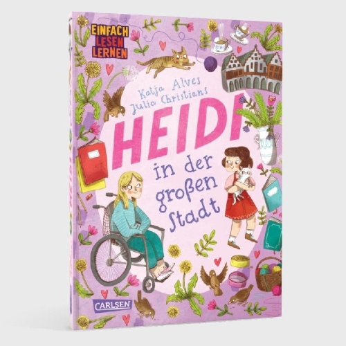 Buchcover und Innenansicht für das Buch: Heidi in der großen Stadt