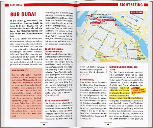 Buchcover und Innenansicht für das Buch: MARCO POLO Reiseführer Dubai