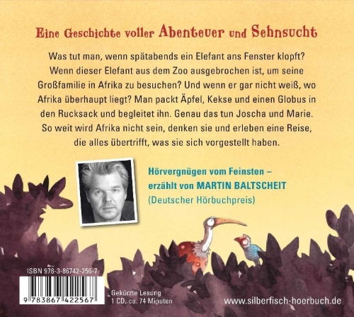 Buchcover und Innenansicht für das Buch: Wir sind nachher wieder da, wir müssen kurz nach Afrika