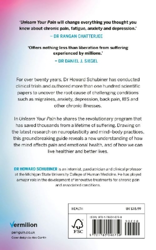 Buchcover und Innenansicht für das Buch: Unlearn Your Pain
