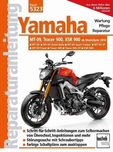 Buchcover und Innenansicht für das Buch: Yamaha MT 09, Tracer 900 und XSR 900