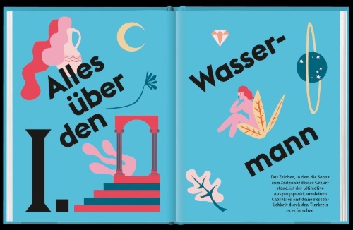 Buchcover und Innenansicht für das Buch: SEEING STARS Aquarius