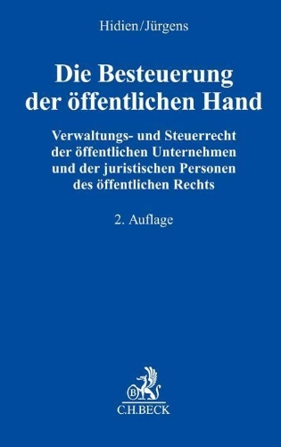 Buchcover und Innenansicht für das Buch: Die Besteuerung der öffentlichen Hand