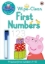 Buchcover und Innenansicht für das Buch: Peppa Pig: Practise with Peppa: Wipe-Clean First Numbers