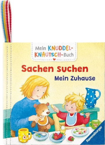 Buchcover und Innenansicht für das Buch: Mein Knuddel-Knautsch-Buch - Sachen suchen. Mein Zuhause