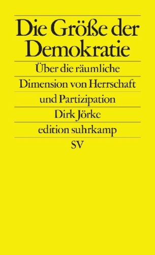 Buchcover und Innenansicht für das Buch: Die Größe der Demokratie