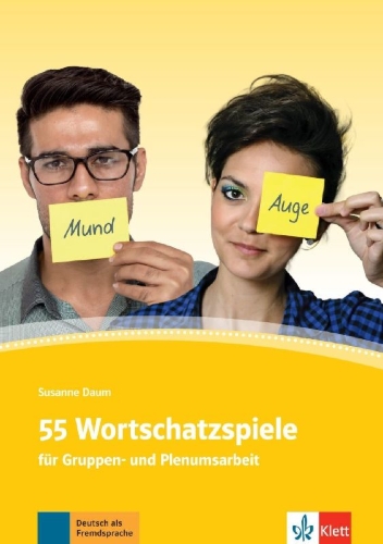 Buchcover und Innenansicht für das Buch: 55 Wortschatzspiele