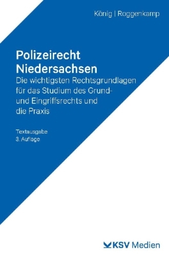 Buchcover und Innenansicht für das Buch: Polizeirecht Niedersachsen