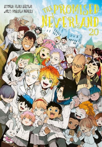 Buchcover und Innenansicht für das Buch: Yakusoku no Neverland