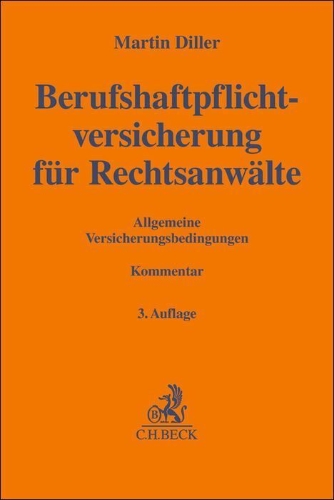 Buchcover und Innenansicht für das Buch: Berufshaftpflichtversicherung für Rechtsanwälte