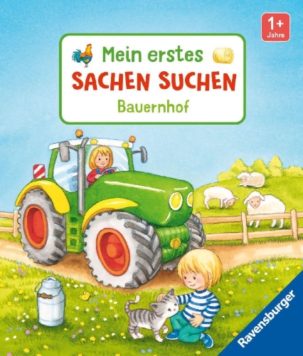 Buchcover und Innenansicht für das Buch: Mein erstes Sachen suchen: Bauernhof