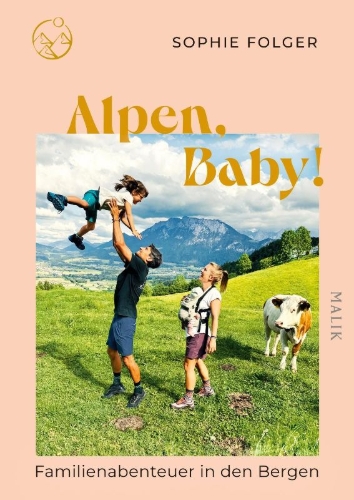 Buchcover und Innenansicht für das Buch: Alpen, Baby!