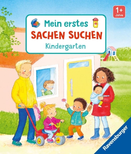 Buchcover und Innenansicht für das Buch: Mein erstes Sachen suchen: Kindergarten