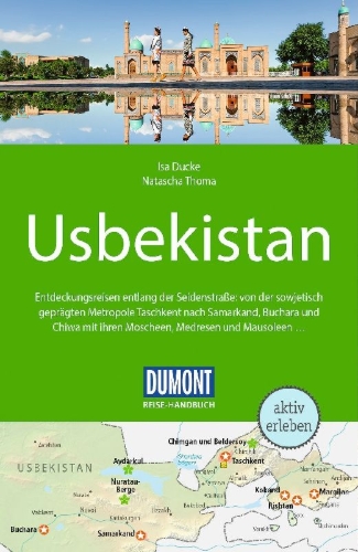 Buchcover und Innenansicht für das Buch: DUMONT Reise-Handbuch Reiseführer Usbekistan