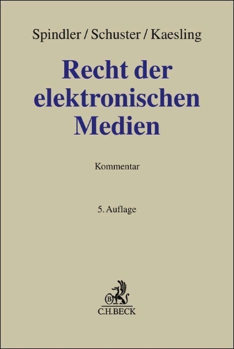 Buchcover und Innenansicht für das Buch: Recht der elektronischen Medien