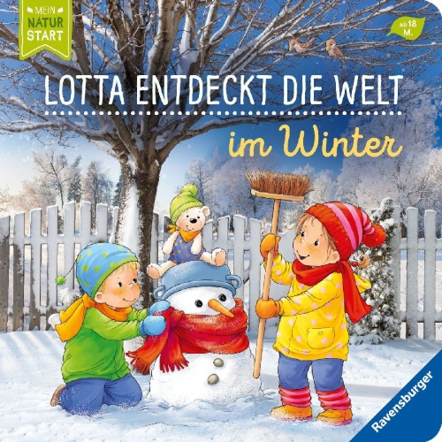 Buchcover und Innenansicht für das Buch: Lotta entdeckt die Welt: Im Winter