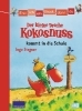 Buchcover und Innenansicht für das Buch: Erst ich ein Stück, dann du - Der kleine Drache Kokosnuss 01 kommt in die Schule