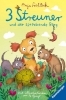 Buchcover und Innenansicht für das Buch: 3 Streuner und der sprechende Berg