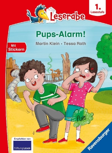 Buchcover und Innenansicht für das Buch: Leserabe 1. Lesestufe - Pups-Alarm!