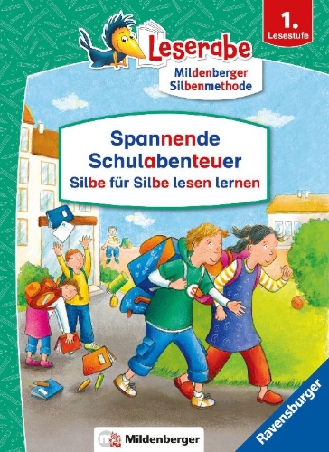 Buchcover und Innenansicht für das Buch: Leserabe Sonderausgaben - Spannende Schulabenteuer - Silbe für Silbe lesen lernen