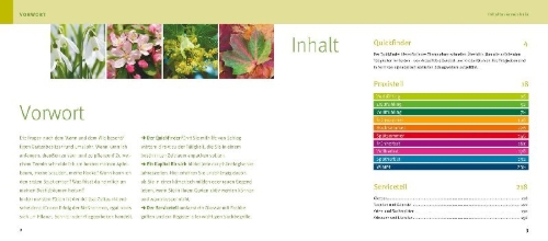 Buchcover und Innenansicht für das Buch: Quickfinder Gartenjahr