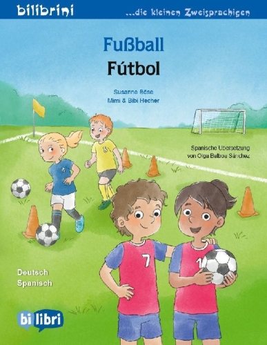 Buchcover und Innenansicht für das Buch: Fußball (Deutsch-Spanisch)